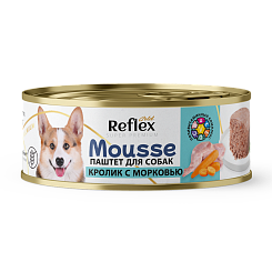 Reflex влажный корм для взрослых собак, паштет кролик с морковью