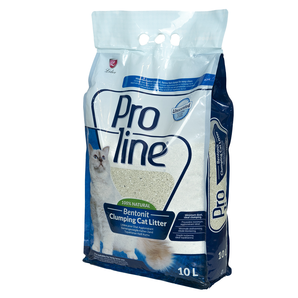 Proline наполнитель для кошачьих туалетов, гипоаллергенный, без запаха 10 л