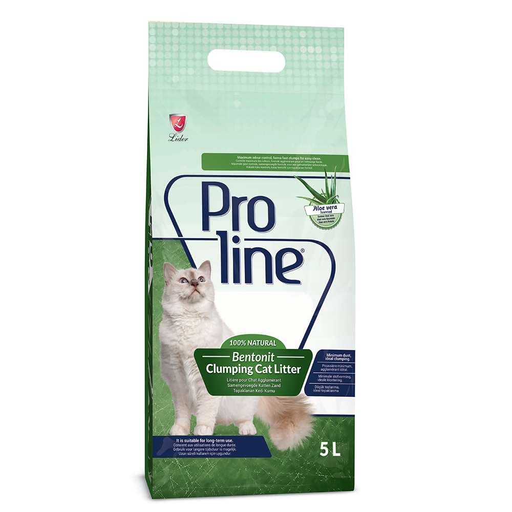 Proline наполнитель для кошачьих туалетов, с ароматом алоэ вера 5 л