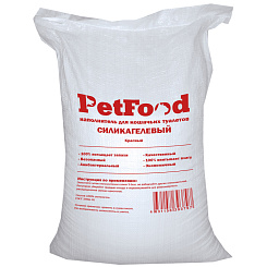 PetFood силикагелевый антибактериальный наполнитель, красные гранулы (50 л)