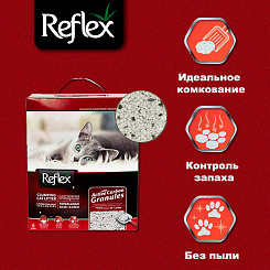 Reflex наполнитель для кошачьих туалетов, сверхпрочное комкование 6 л